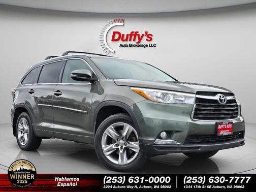 Alumina Jade Metallic 2015 Toyota Highlander Limited