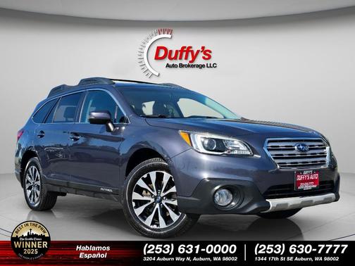 Carbide Gray Metallic 2015 Subaru Outback 2.5i Limited