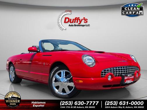 Torch Red Clearcoat 2002 Ford Thunderbird Deluxe