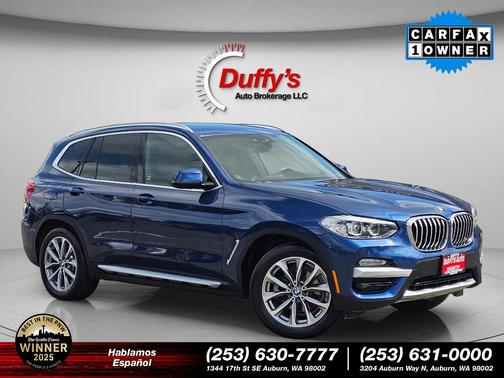 Phytonic Blue Metallic 2019 BMW X3 xDrive30i