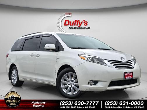 Blizzard Pearl 2016 Toyota Sienna Limited