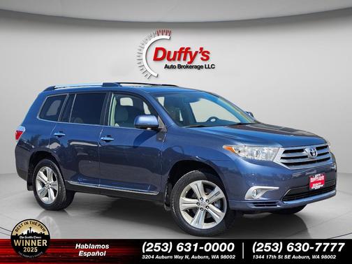 Shoreline Mist 2013 Toyota Highlander Limited