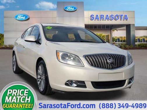 White Diamond Tricoat 2012 Buick Verano Leather