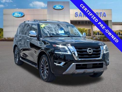 Super Black 2024 Nissan Armada Platinum 4WD