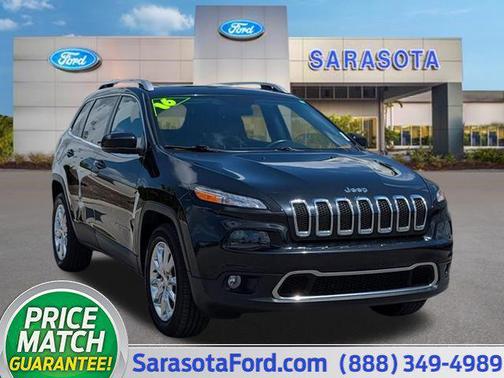 Brilliant Black Crystal Pearlcoat 2016 Jeep Cherokee Limited
