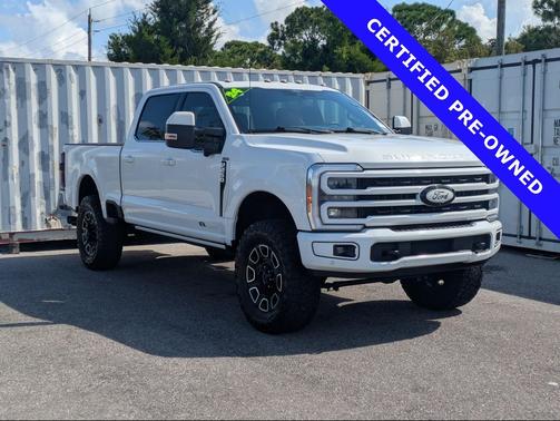 Star White Metallic Tri-Coat 2024 Ford F-250 Platinum
