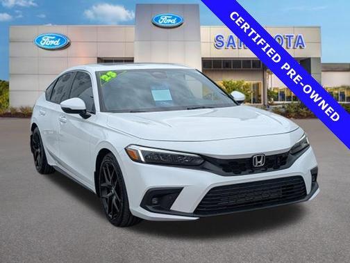 Platinum White Pearl 2023 Honda Civic Sport Touring