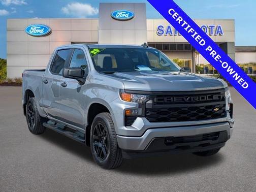 Sterling Gray Metallic 2025 Chevrolet Silverado 1500 Custom