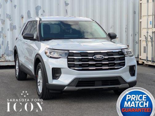 SPACE WHITE METALLIC 2026 Ford Explorer Active