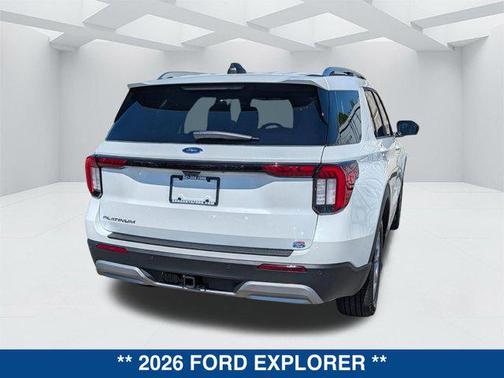 STAR WHITE MET TRI-COAT 2026 Ford Explorer Platinum