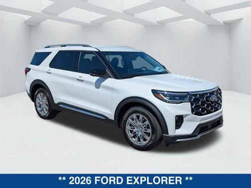STAR WHITE MET TRI-COAT 2026 Ford Explorer Platinum