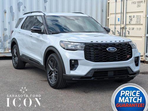 SPACE WHITE METALLIC 2026 Ford Explorer ST