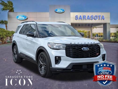 SPACE WHITE METALLIC 2026 Ford Explorer ST