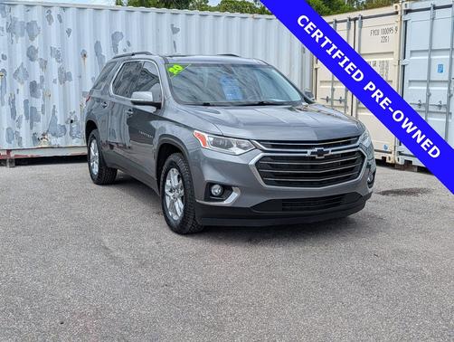 Satin Steel Metallic 2020 Chevrolet Traverse LT Cloth
