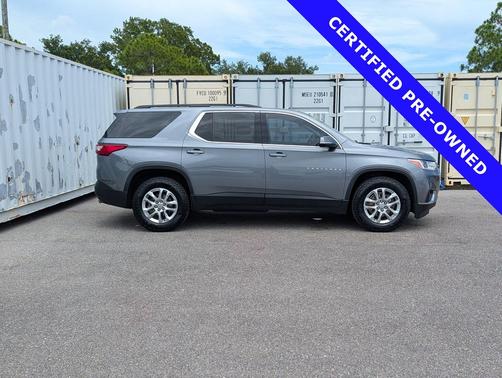 Satin Steel Metallic 2020 Chevrolet Traverse LT Cloth