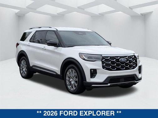 STAR WHITE MET TRI-COAT 2026 Ford Explorer Platinum