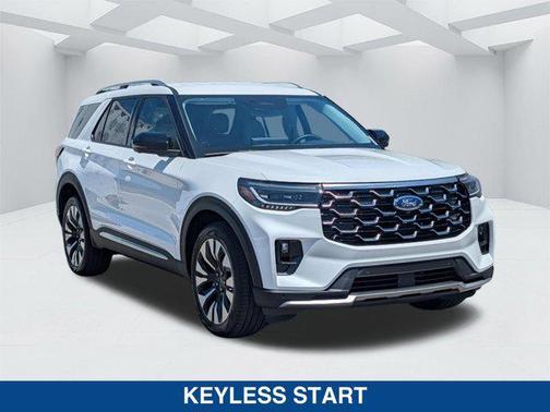 STAR WHITE MET TRI-COAT 2026 Ford Explorer Platinum