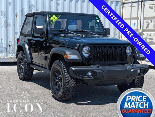 Black Clearcoat 2022 Jeep Wrangler Sport S