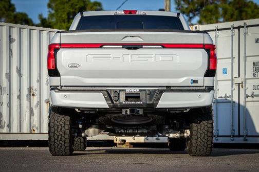 SPACE WHITE METALLIC 2025 Ford F-150 Lightning LARIAT