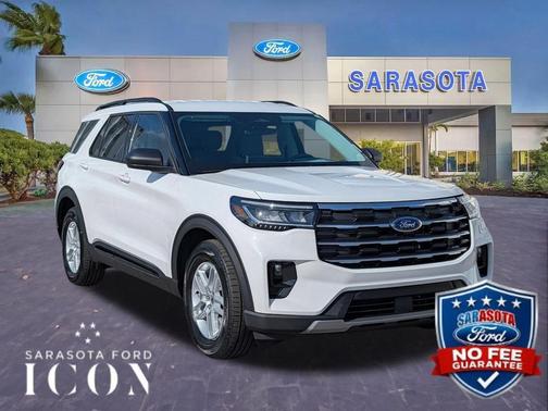 Star White Metallic Tri-Coat 2026 Ford Explorer Active