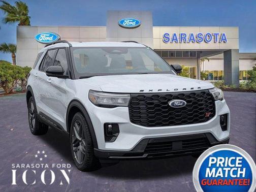 SPACE WHITE METALLIC 2026 Ford Explorer ST