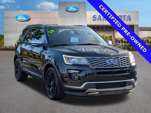 SHADOW BLACK 2018 Ford Explorer Platinum