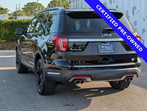 SHADOW BLACK 2018 Ford Explorer Platinum