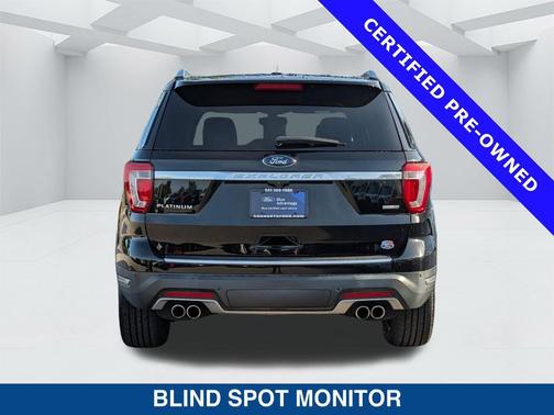 SHADOW BLACK 2018 Ford Explorer Platinum
