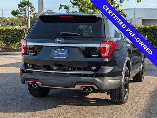 SHADOW BLACK 2018 Ford Explorer Platinum