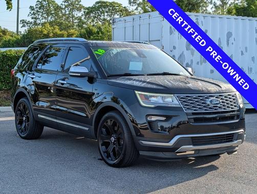 SHADOW BLACK 2018 Ford Explorer Platinum