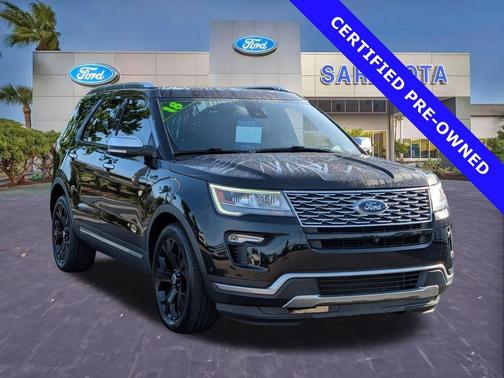 SHADOW BLACK 2018 Ford Explorer Platinum