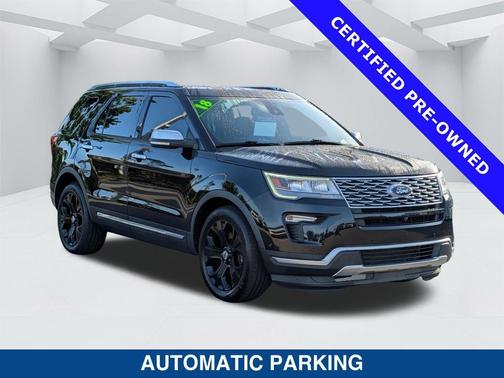 SHADOW BLACK 2018 Ford Explorer Platinum
