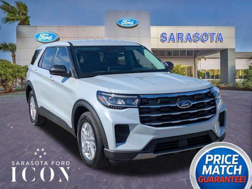 SPACE WHITE METALLIC 2026 Ford Explorer Active