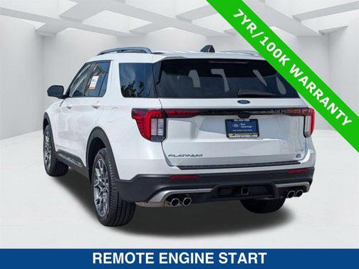 STAR WHITE MET TRI-COAT 2025 Ford Explorer Platinum