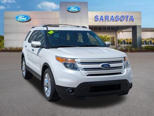 WHITE PLATINUM MET TRI-COAT 2013 Ford Explorer Limited