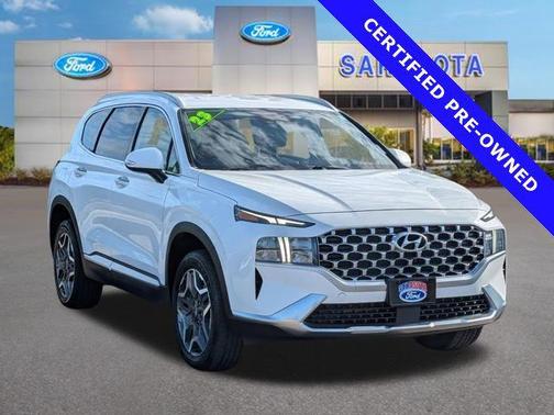 Serenity White Pearl 2023 Hyundai Santa Fe Plug-In Hybrid SEL Convenience