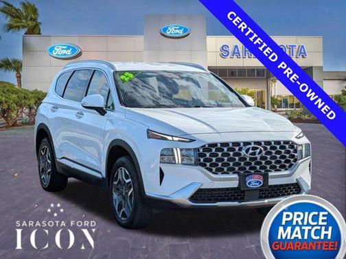 Serenity White Pearl 2023 Hyundai Santa Fe Plug-In Hybrid SEL Convenience