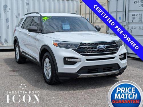 OXFORD WHITE 2021 Ford Explorer XLT