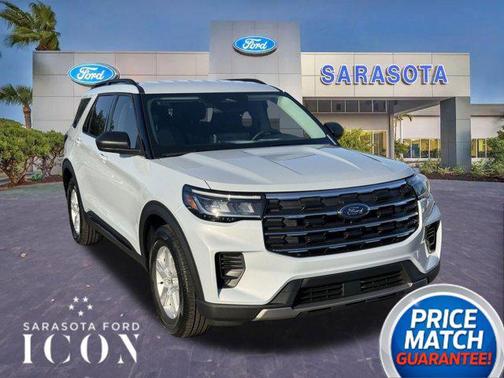 SPACE WHITE METALLIC 2026 Ford Explorer Active