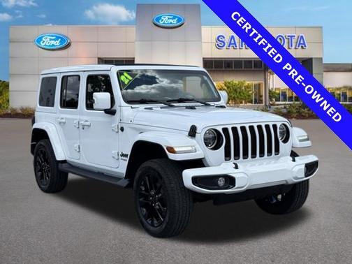 Bright White Clearcoat 2021 Jeep Wrangler Unlimited Sahara