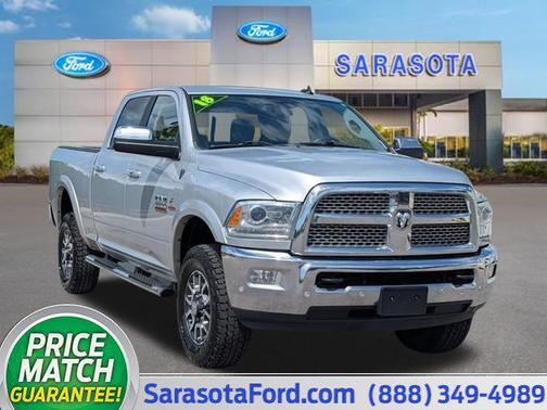 Bright Silver Metallic Clearcoat 2018 RAM 2500 Laramie Crew Cab 4x4 6'4' Box