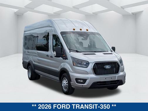 Ingot Silver Metallic 2026 Ford Transit-350 XLT