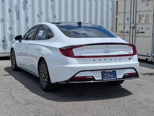 Serenity White 2023 Hyundai SONATA Hybrid Limited