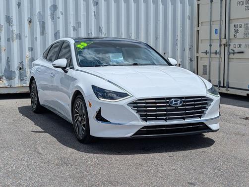 Serenity White 2023 Hyundai SONATA Hybrid Limited