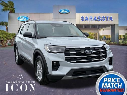 SPACE WHITE METALLIC 2026 Ford Explorer Active