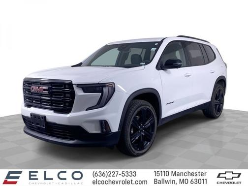 Summit White 2025 GMC Acadia AWD Elevation