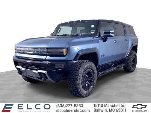 Neptune Blue Matte 2024 GMC HUMMER EV SUV 3X