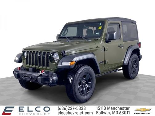 Sarge Green Clearcoat 2023 Jeep Wrangler Sport