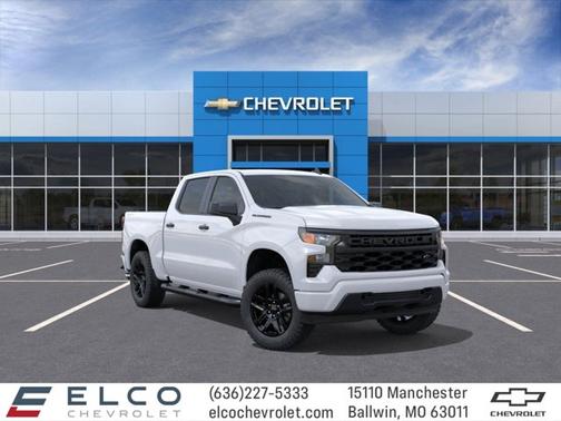 Summit White 2026 Chevrolet Silverado 1500 Custom