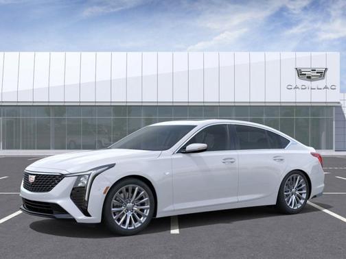 Vibrant White Tricoat 2026 Cadillac CT5 Premium Luxury
